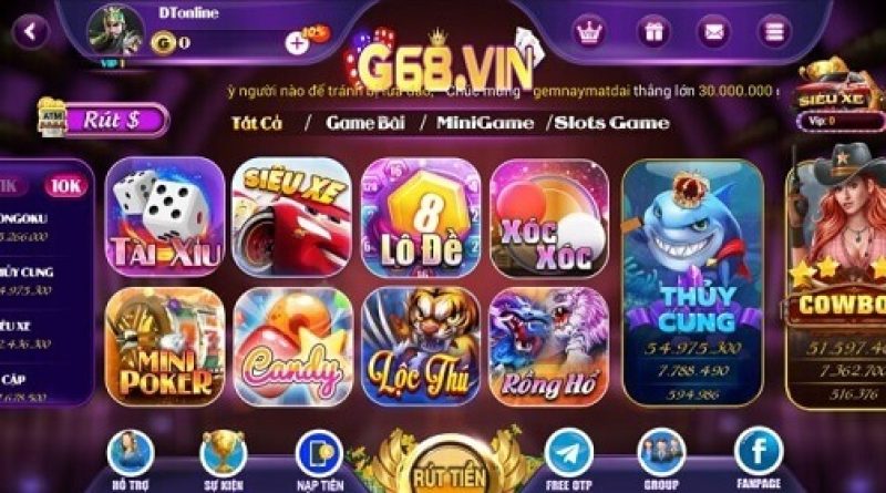 G68Vip – Cổng game bài uy tín số 1 Việt Nam