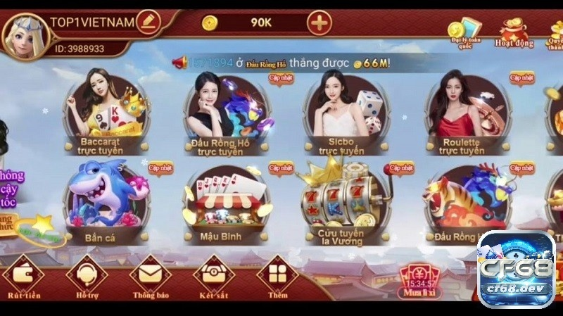 CF68 dev cổng game số 1 Việt Nam