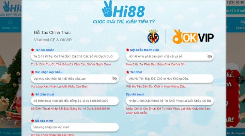 Đăng Ký Hi88 Siêu Đơn Giản Chỉ Trong 2 Phút Cho Người Mới