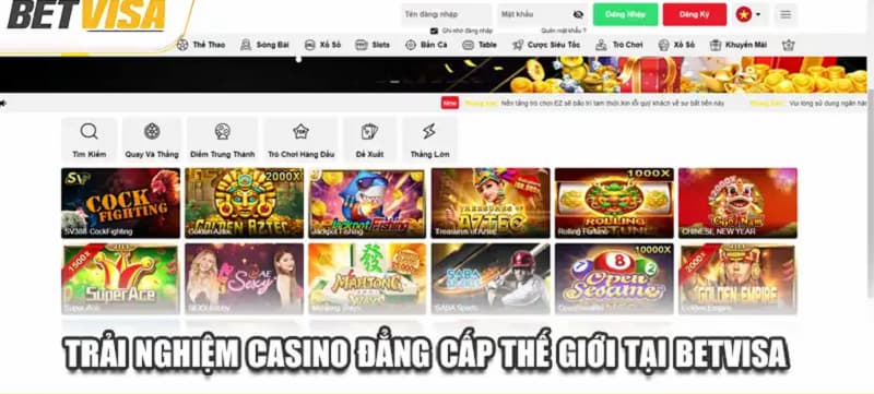 Giới thiệu về sảnh cá cược casino betvisa